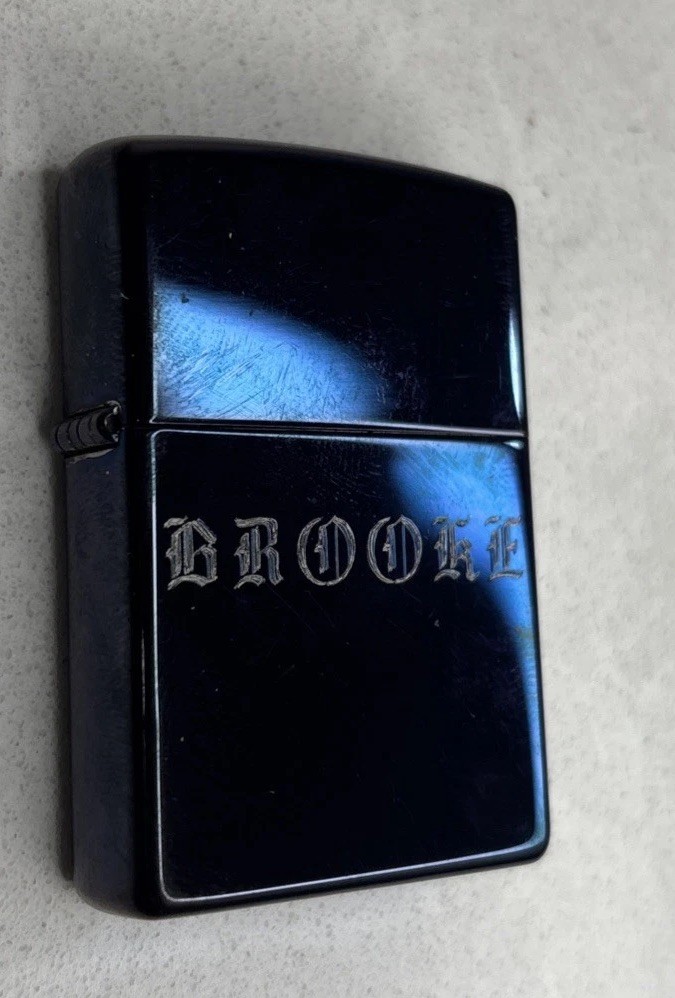 zippo lighter Anodized & Monogram “Brooke”
