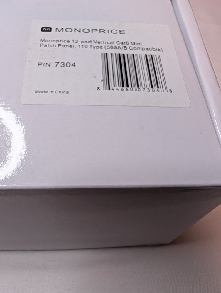 Monoprice 12 Port Patch Panel NIB