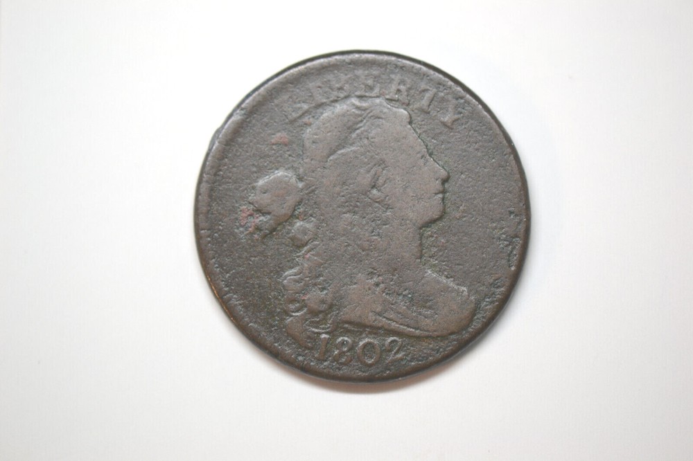1802 Draped Bust Large Cent- Very Good/Fine