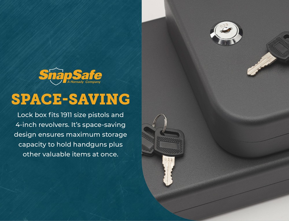 SnapSafe Keyed Lock Box - X-Large (10”x 7”x 2”)