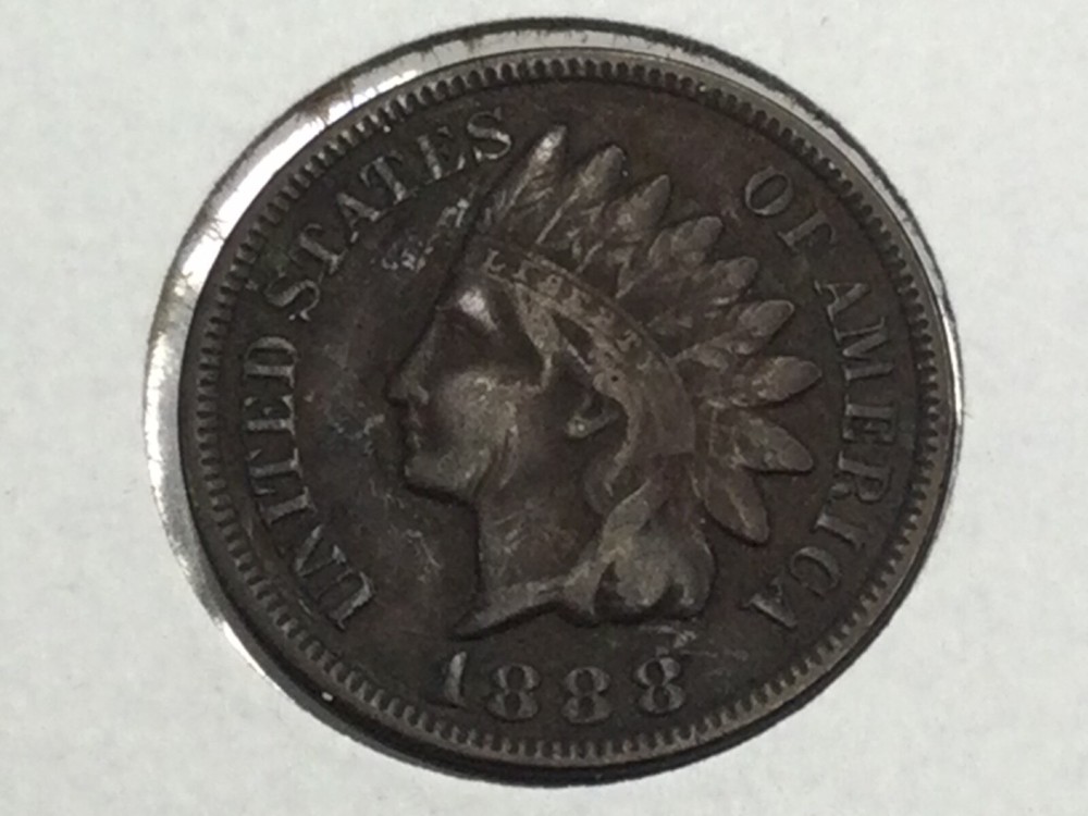 1888 Indian Cent in extra fine