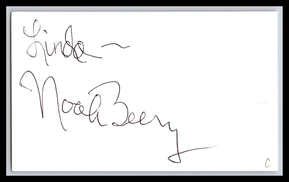 Noah Berry - Actor - 3x5 Card - Signed / Autograph (c)