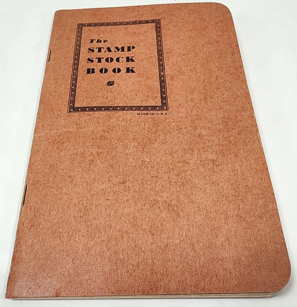 The Stamp Stock Book Collectors Album USA Made w/ VINTAGE US Presidential Stamps