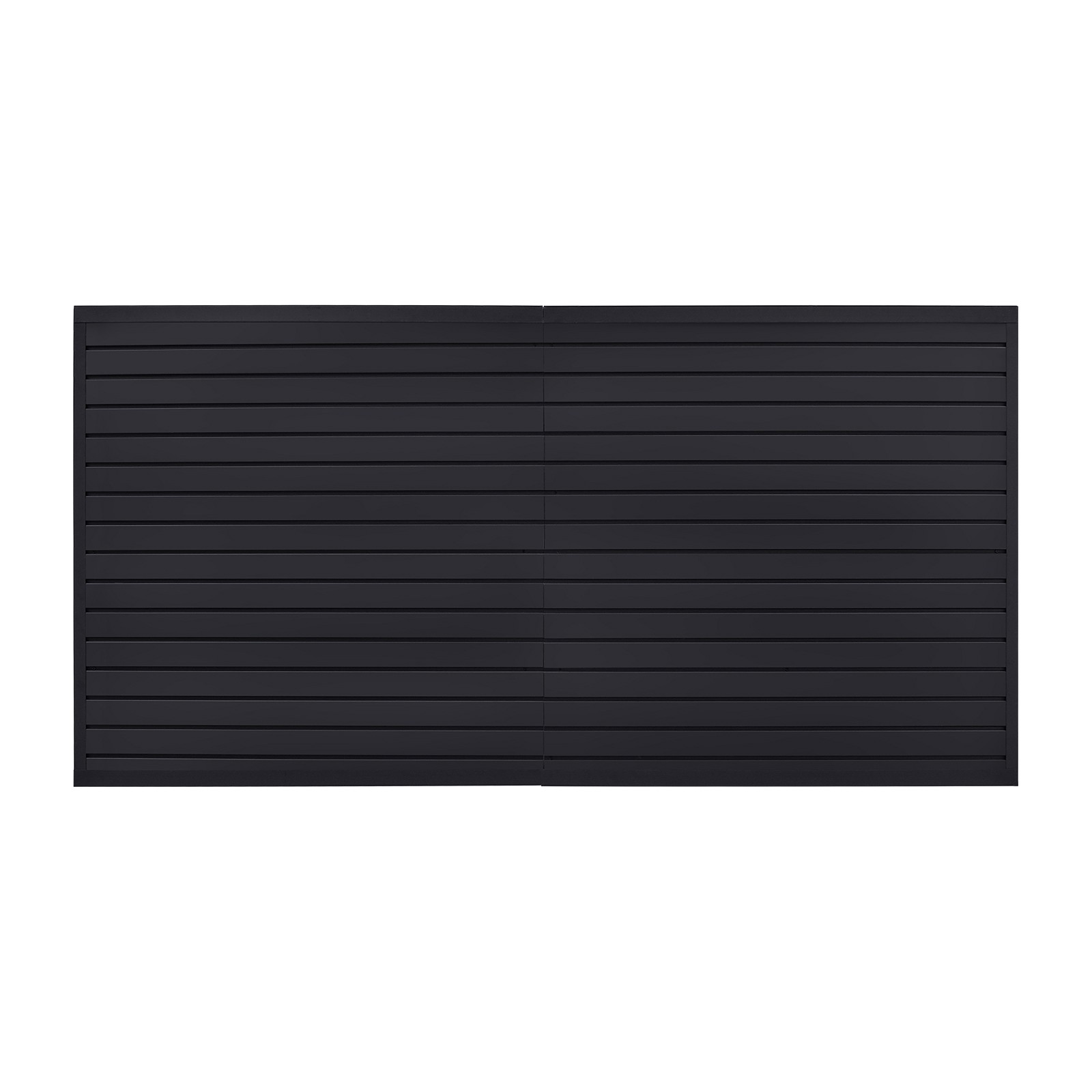8 x 4 ft Slat Wall Paneling PVC Black Garage Slatwall with Modular Design