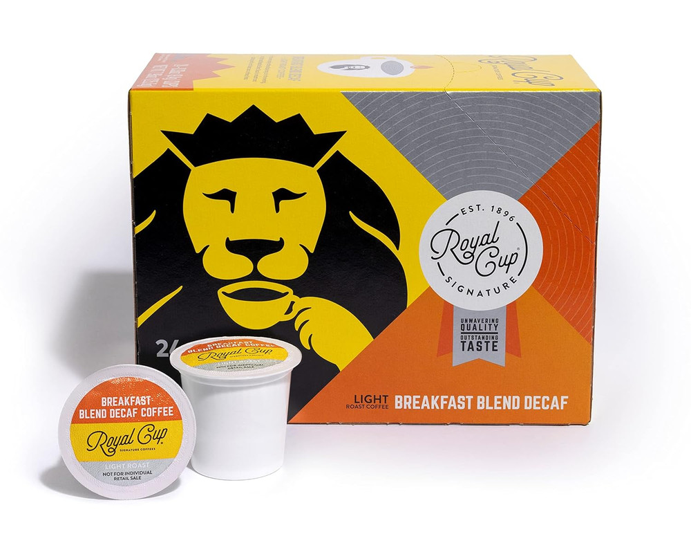 COFFEE - Breakfast Blend Decaf Light Roast Single-Serve Capsules - 24 Pack