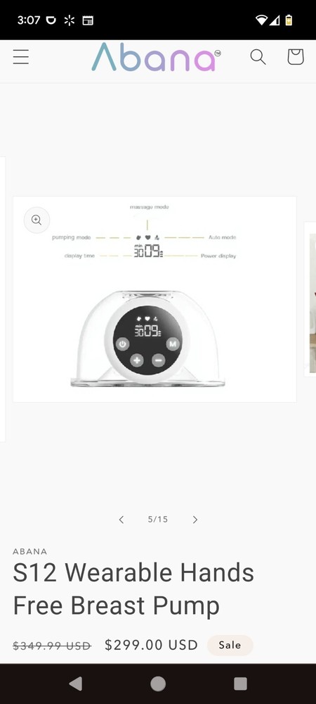 Abana A 12 Hands Free Breast Pump