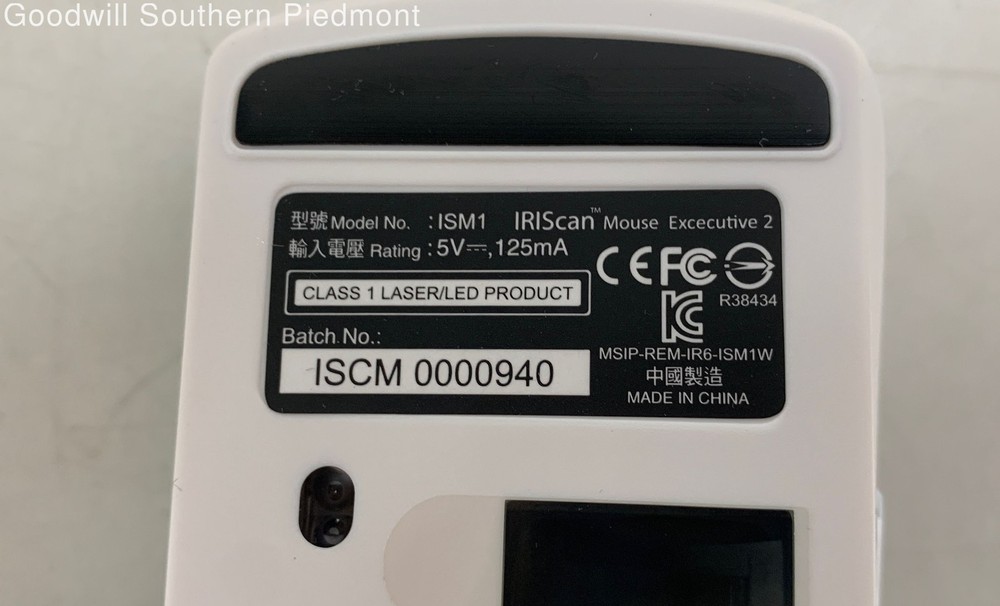 IRIScan Mouse Executive 2 Scanner Mouse Combo - Open Box