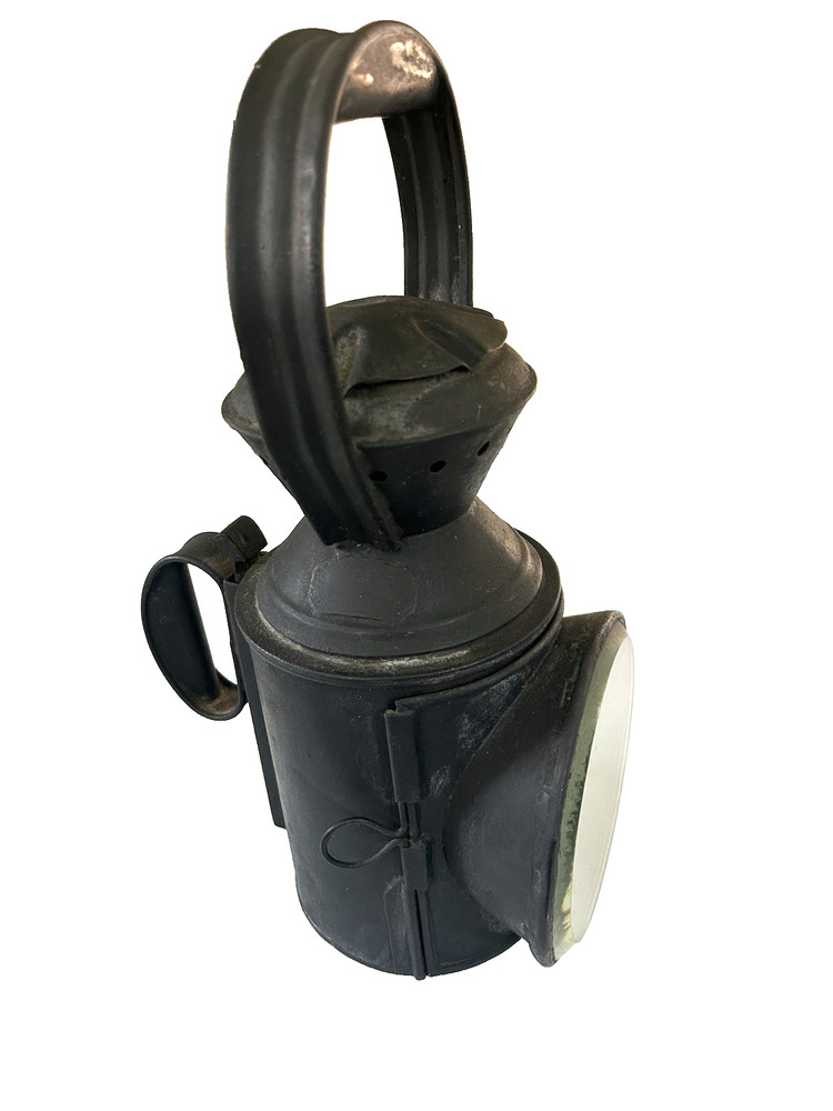 Antique Railway Lantern with burner and wick