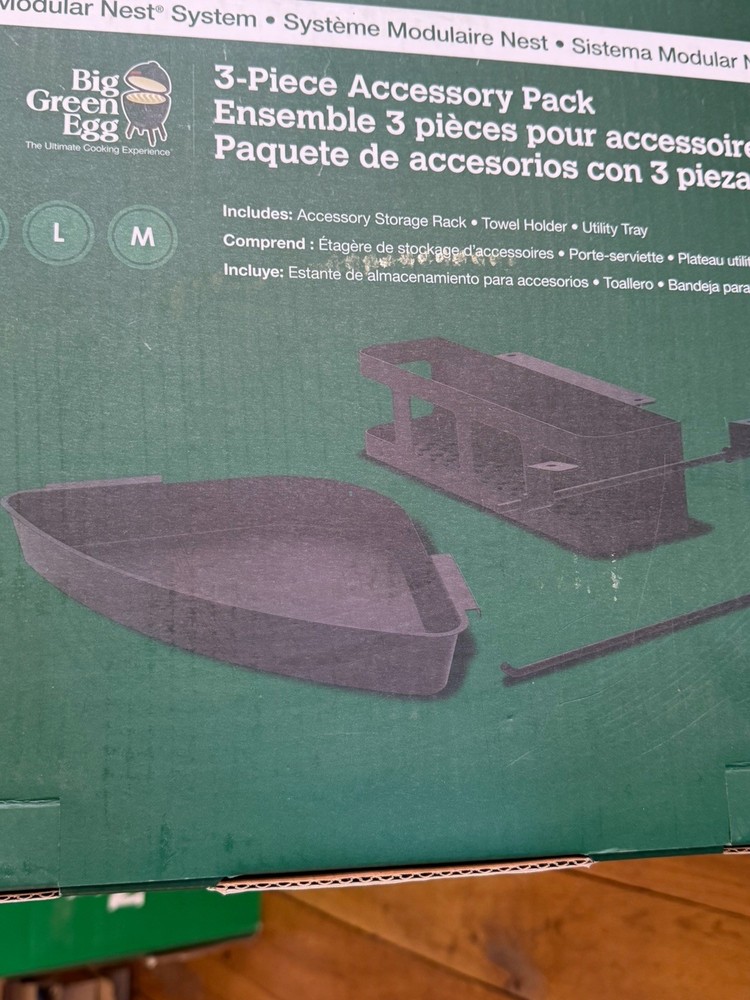 Big Green Egg 3-Piece Accessory Pack Modular System 126948 New