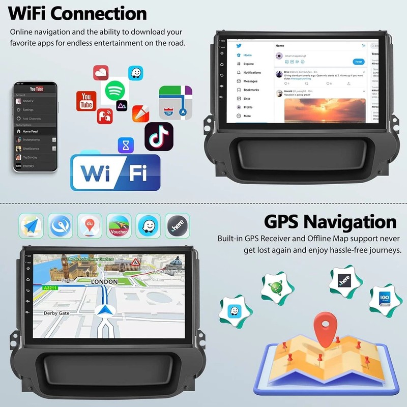 CarPlay For 2012-2014 Chevrolet Malibu Car Radio Stereo 2GB+64GB GPS Head Units