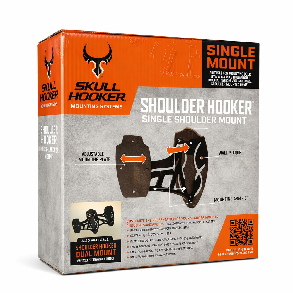 Skull Hooker Shoulder Hooker Single Shoulder Mount Brown Deer Antelope