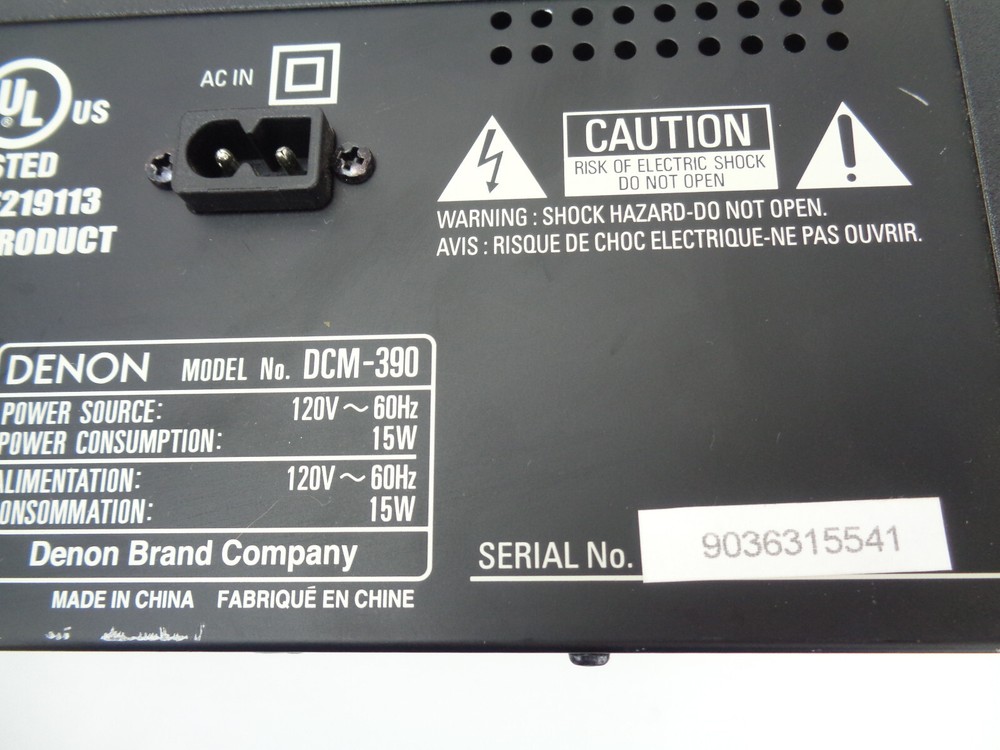 Denon CD Auto Changer DCM-390 Compact Disc Changer