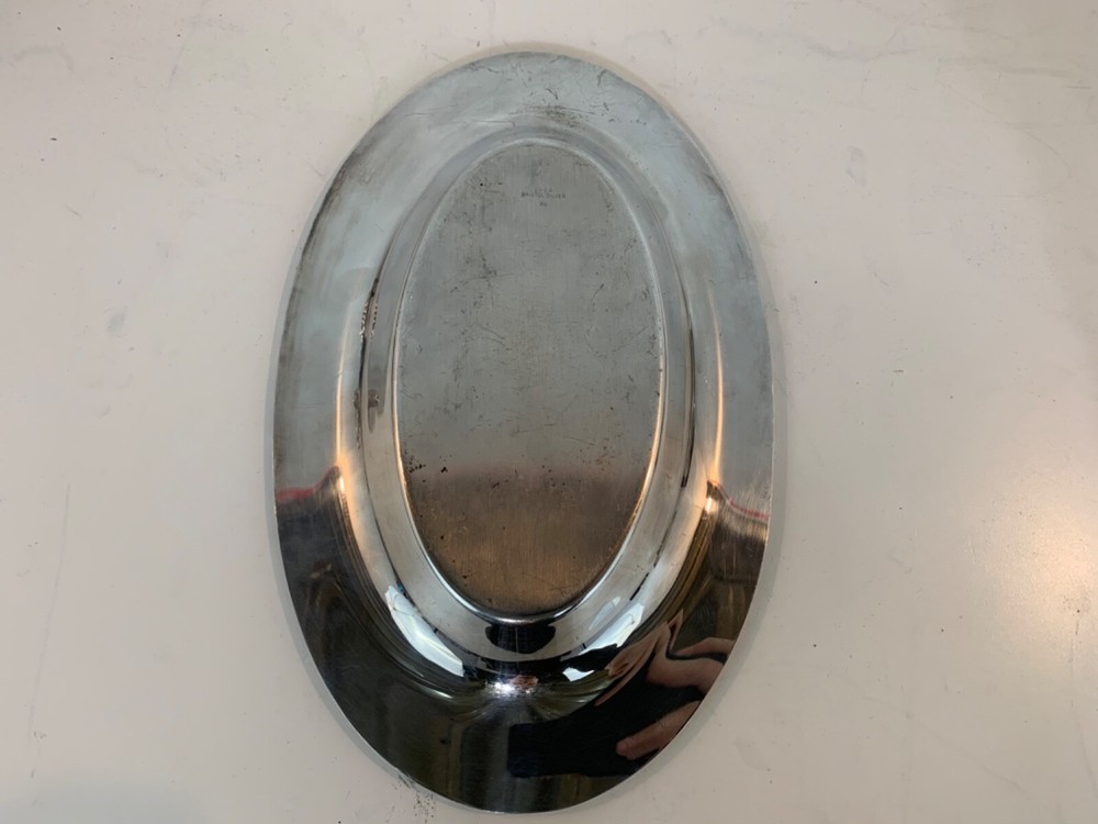 Vintage EPCA Bristol Silver Plate Oval Tray by Poole #20