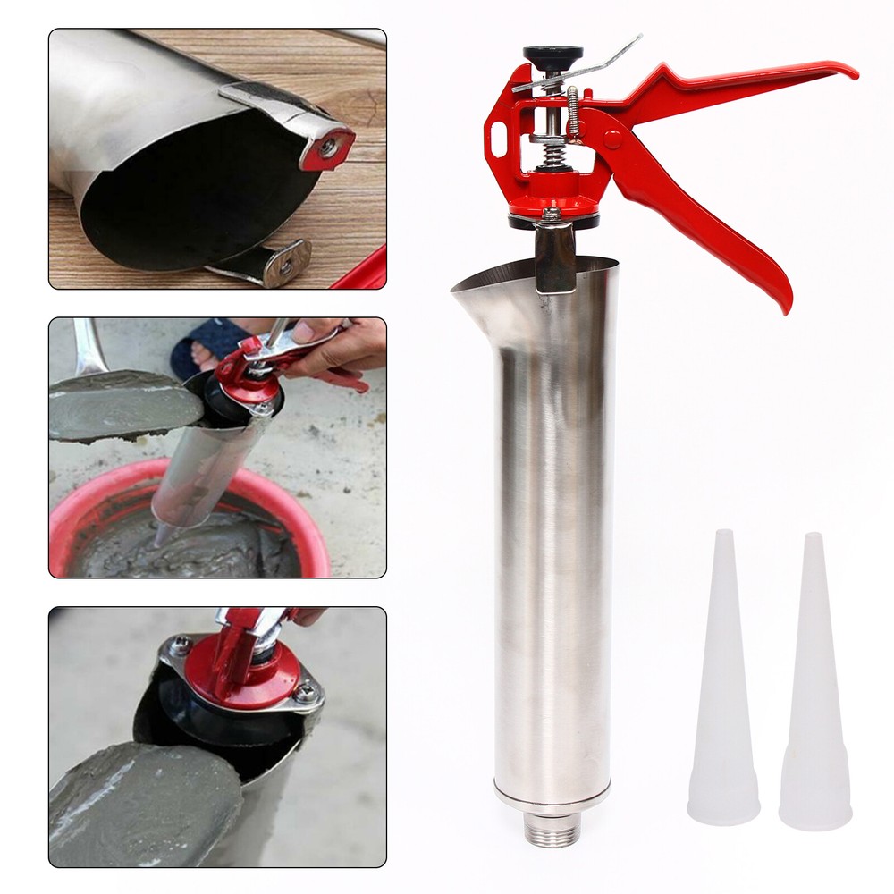 Mortar Gun For Brick Pointing&Tile Grouting Cement Applicator Tools+Nozzle USA