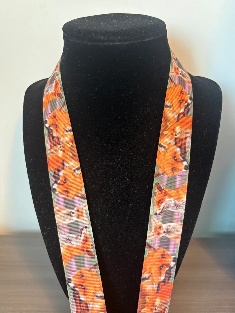 Foxes 18” Ribbon Lanyard