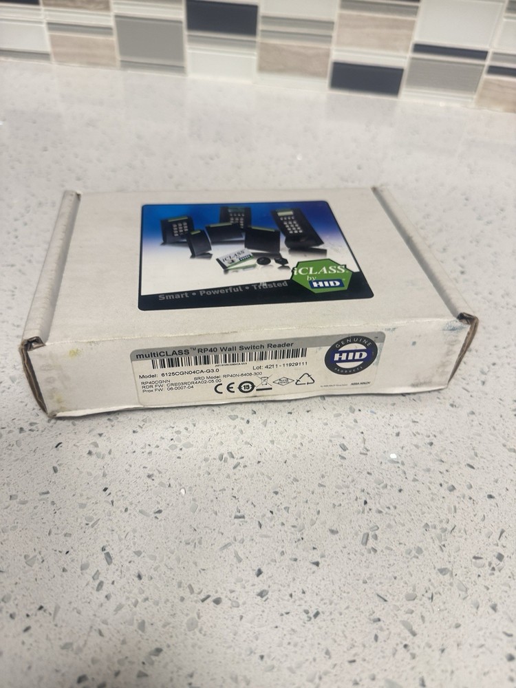 HID 6125CGN04CA-G3.0 MultiCLASS SE RP40 Wall Switch Reader