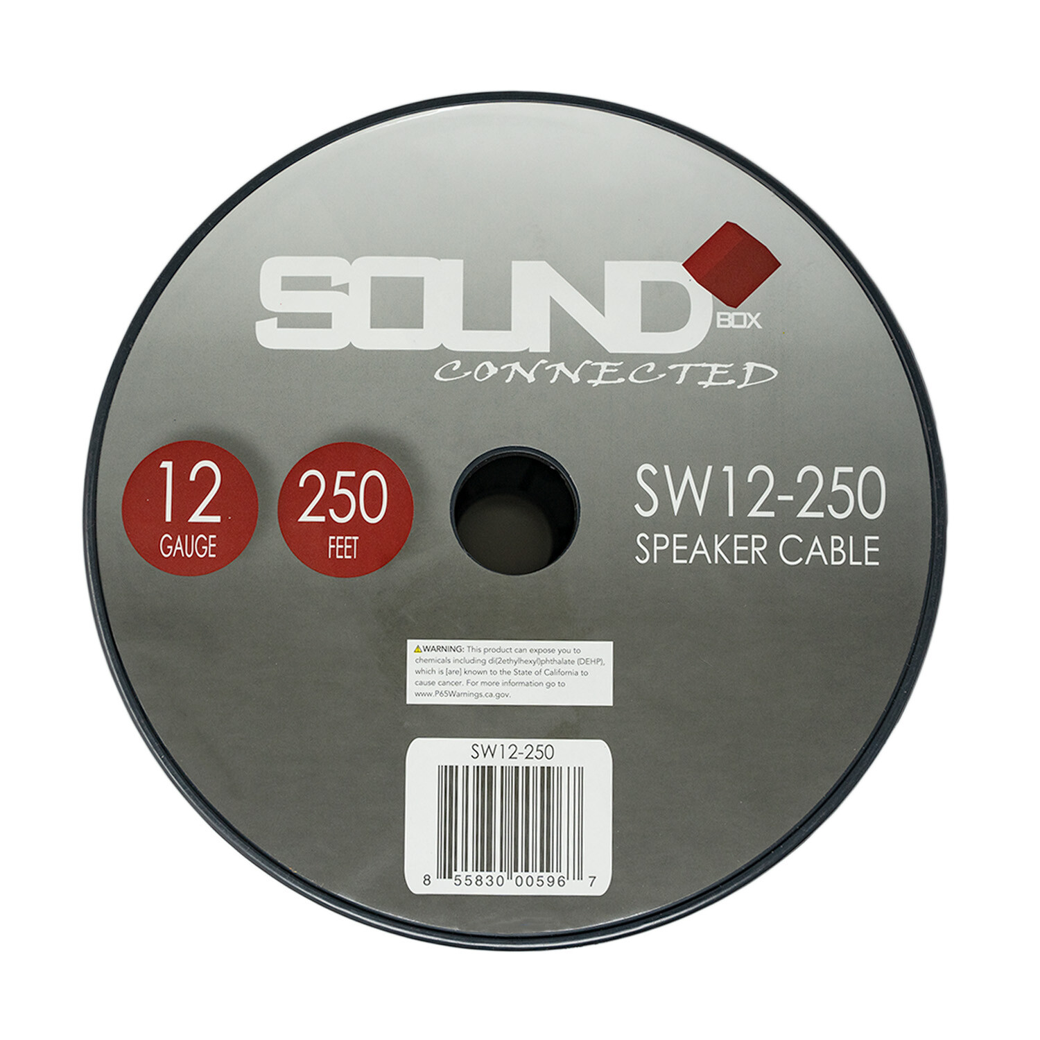 SoundBox SW12-250, 12 Gauge Home / Car Speaker Wire Spool - 250'