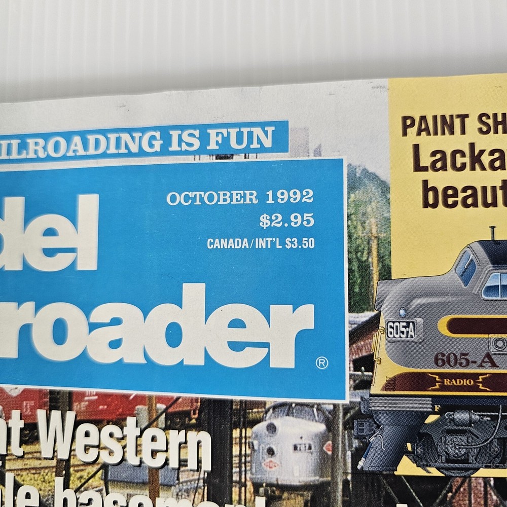 Model Railroader Train Magazines, April 1992 & October 1992
