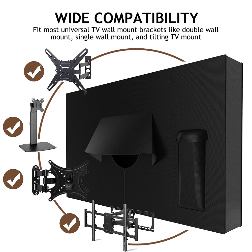 30-65 inch Outdoor TV Cover Fitted Waterproof Weatherproof Television Protector