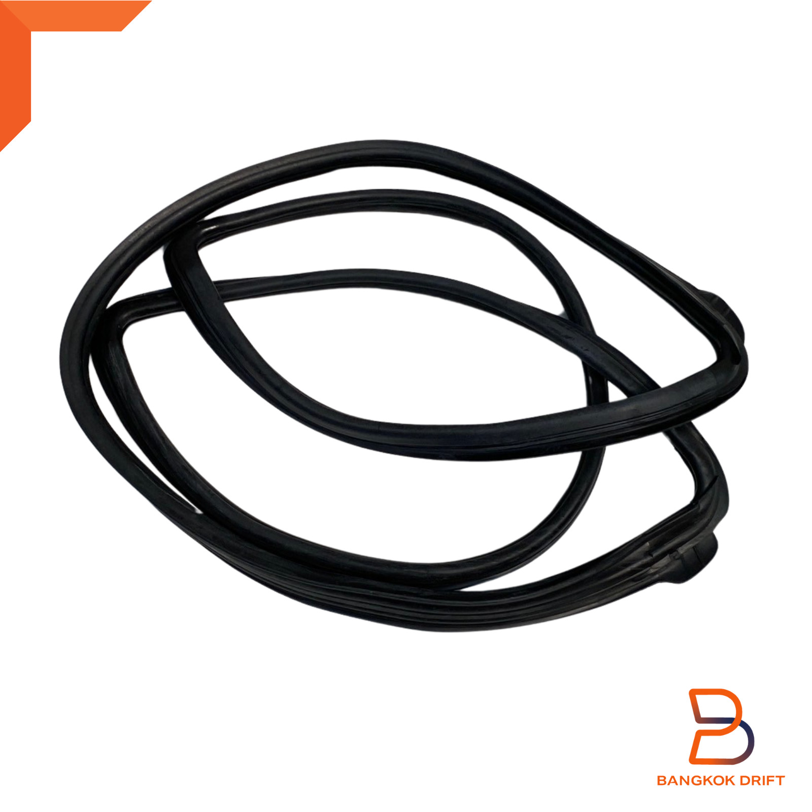 Front Window Gasket Rubber Seal Fit Toyota Pickup 89-96 w/ Moulding Slot Chrome