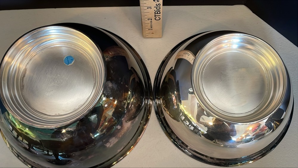 Set of 4 Silver Serving Bowls