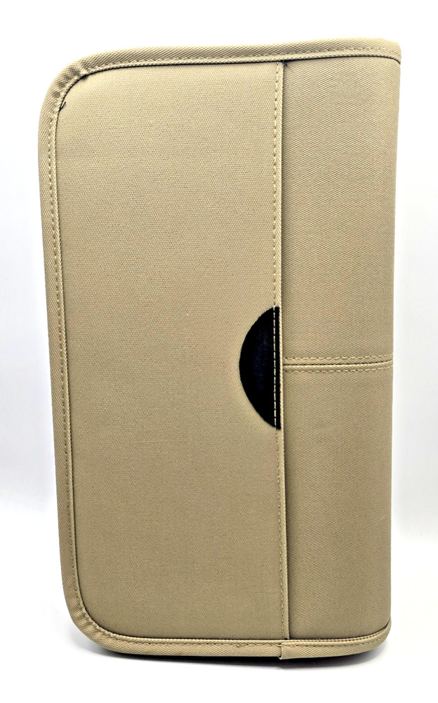 CD Projects 48 Disc CD DVD Video Game Carrying Storage Case Beige Full Zip
