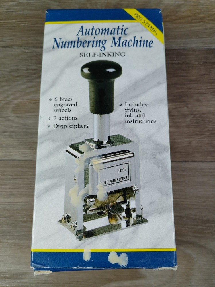 Automatic Numbering Machine - Brass Engraved Wheels