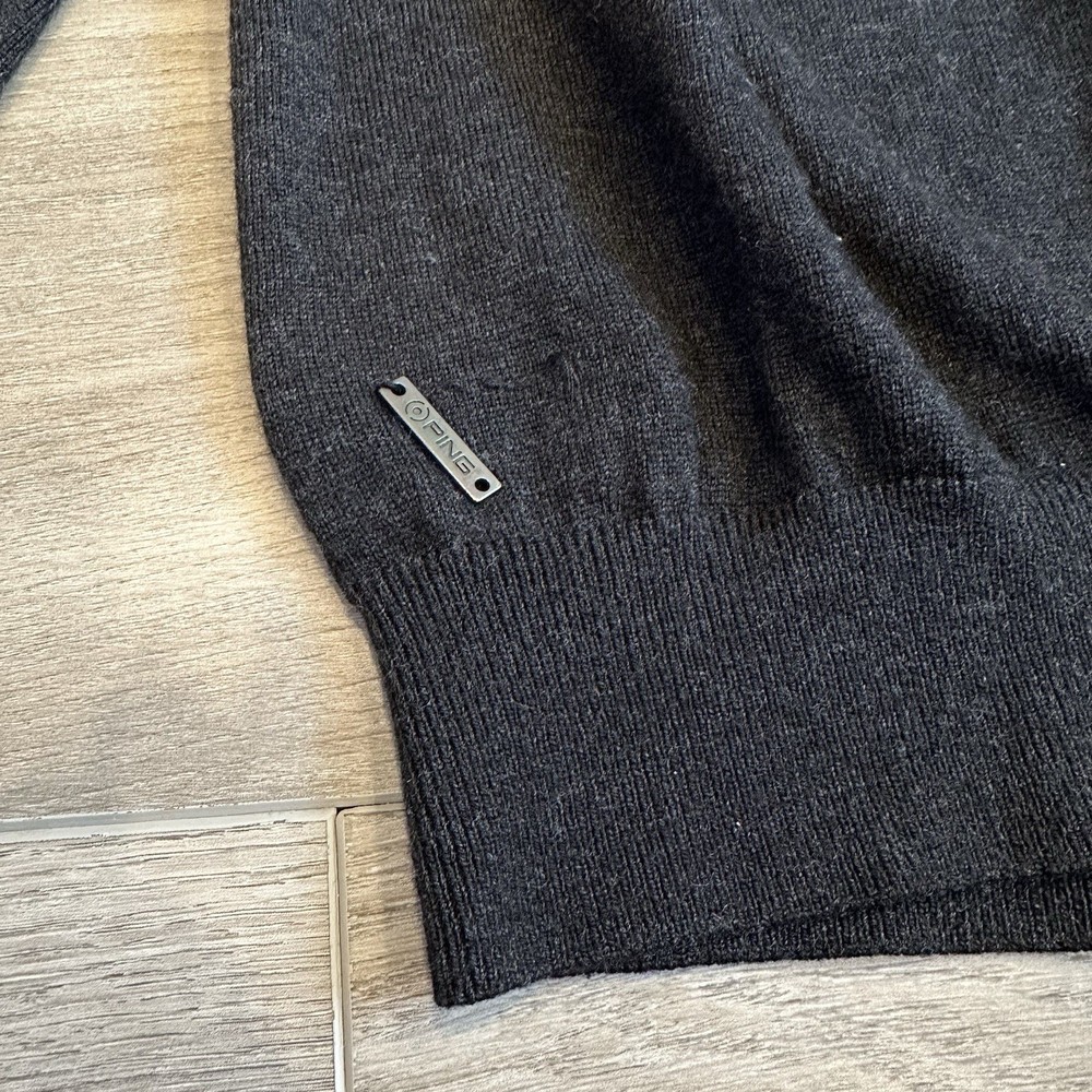 Ping Sensor Warm 100% Merino Wool Sweater Jacket Men’s Size Medium Full Zip Golf