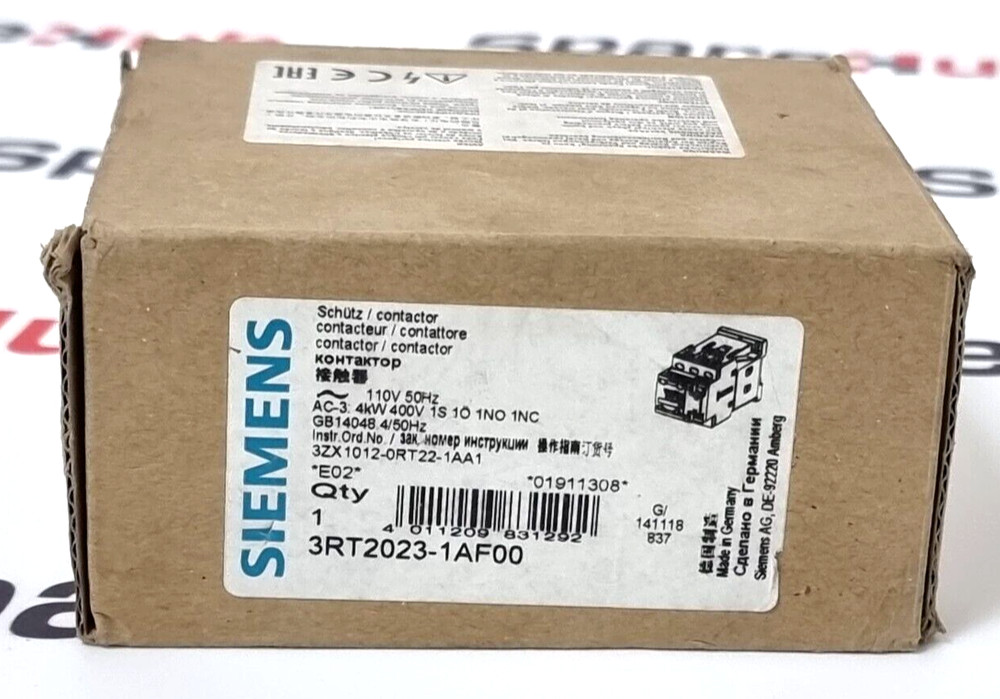 SIEMENS 3RT2023-1AF00 Contactor