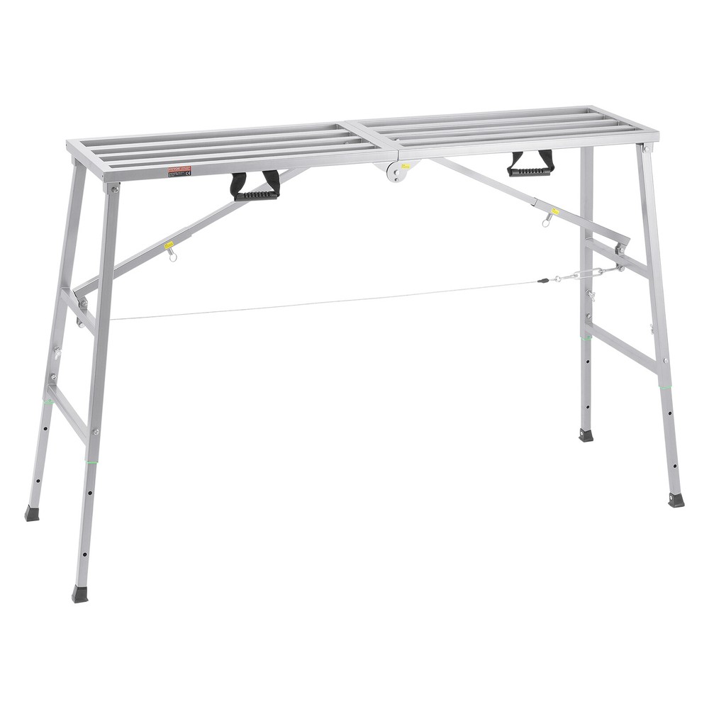 Work Platform Adjustable Height Portable Scaffolding Platform 880 lb Load