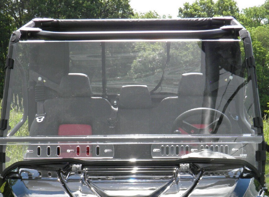 Intimidator Classic 2 Piece Lexan Windshield with Quick Install Straps & Vents