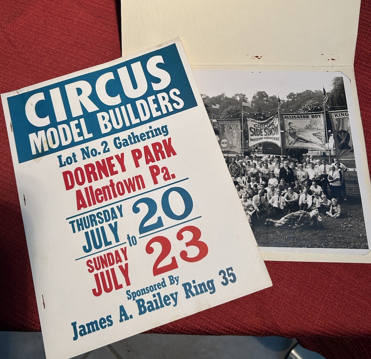 1967 CIRCUS MODEL BUILDERS PICTURE, PROGRAM, ETC.