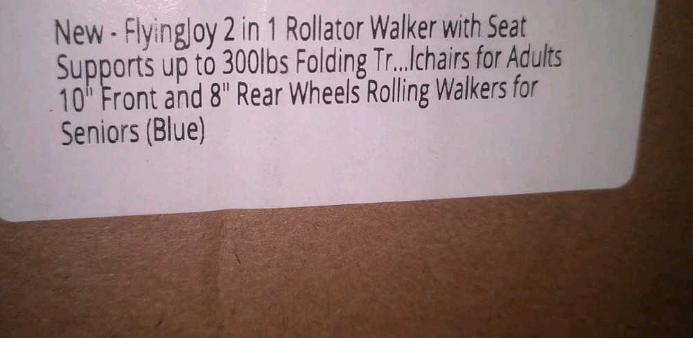 Flyingjoy 2in1 Rollator Walker With Seat