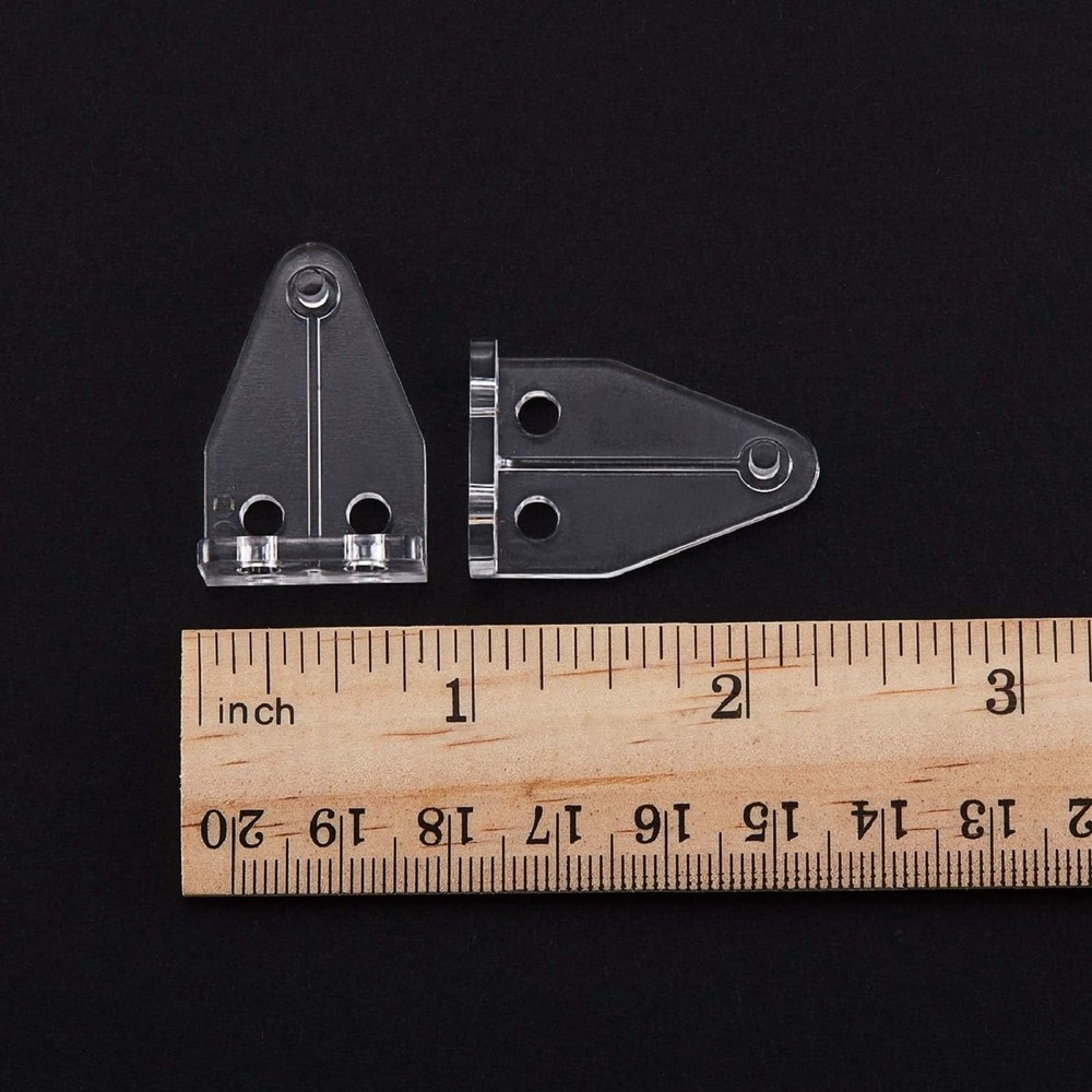 BBTO 40 Pcs 1 Inch Blind Hold Down Brackets Clear Plastic Blinds Hooks Bottom...