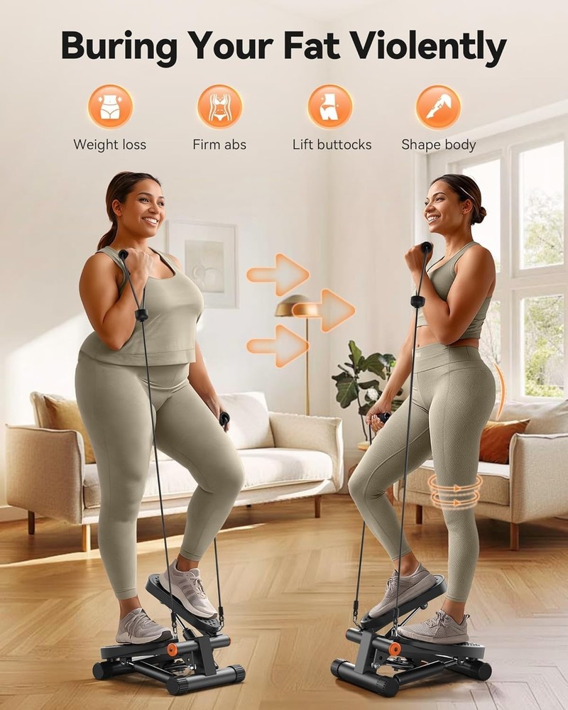 Silent Step Machine for Full Body Exercise