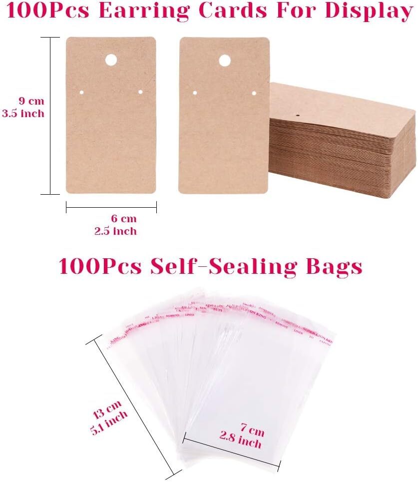 2000PCS Earring Making Supplies Kit with Fish Hook Earrings Earring Cards Tools