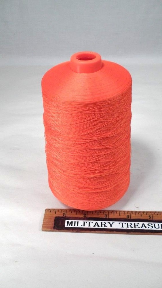 NOS American & Efird 16 Oz Wildcat Plus Orange Embroidery Machine Thread Cone