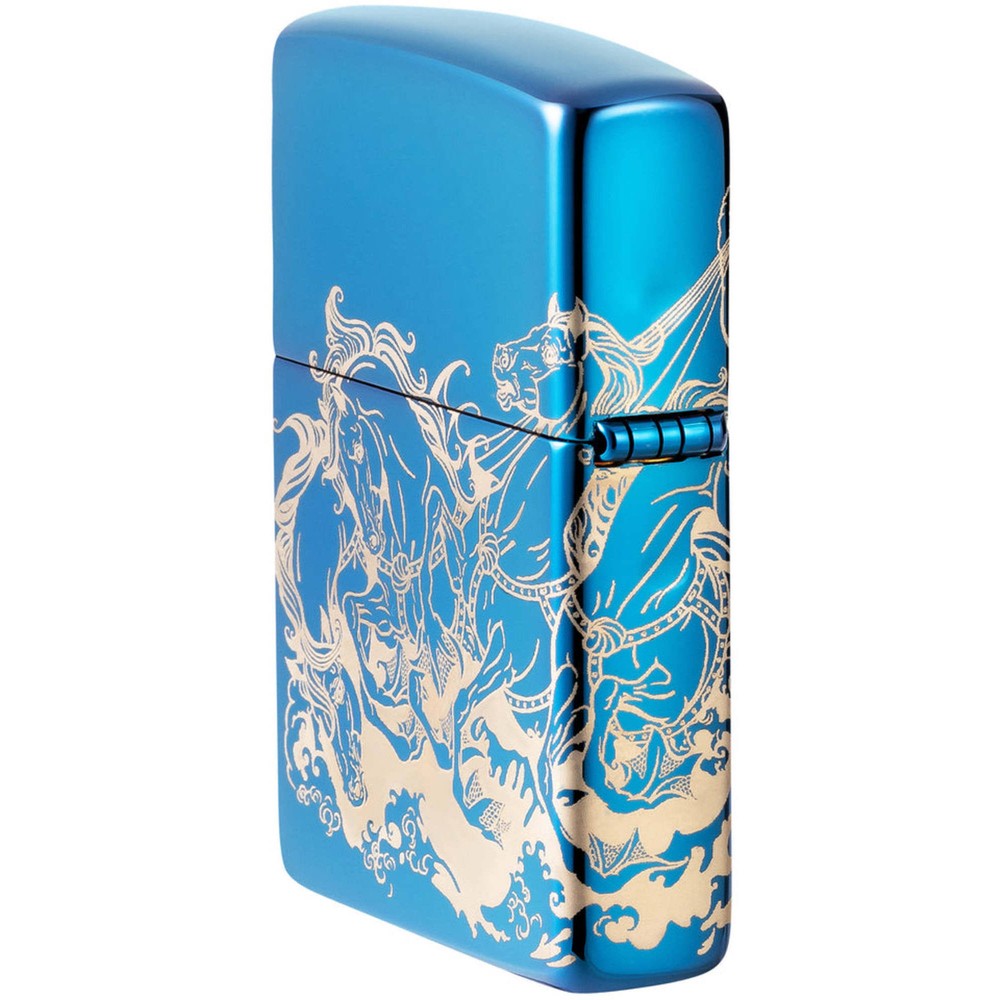 Zippo Lighter Atlantis Design Metal Construction Refillable and Windproof 48787