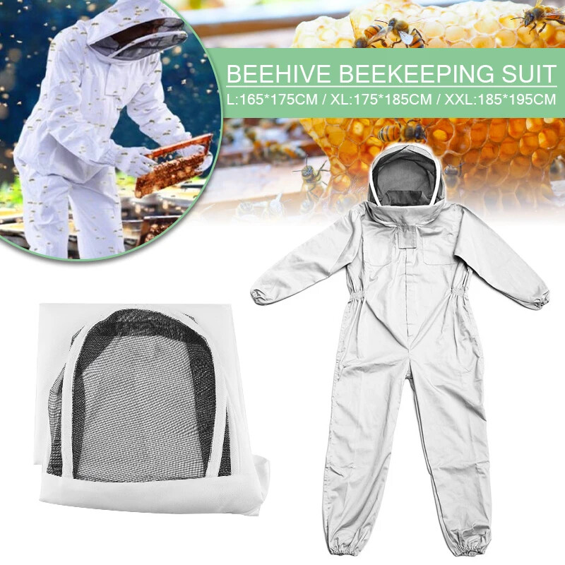 Full Body Beekeeping Clothing Bee Protction Beekeeping Suit Safty Veil Hat