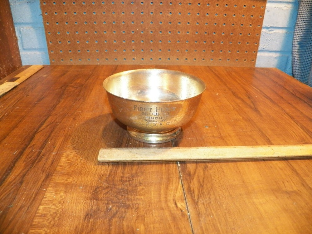 1950 Silverplate Bowl Trophy - First Place Group 3 Pres. By L.F.S.K.C.