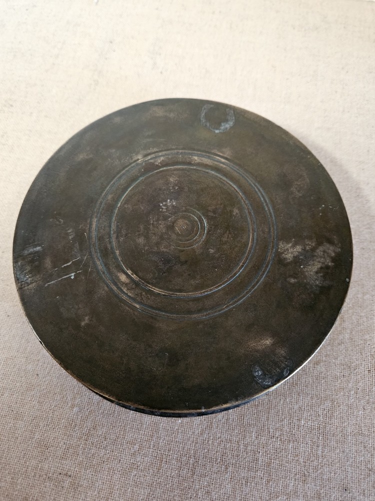 Khorassan 12th C Bronze Dish With Calligraphy
