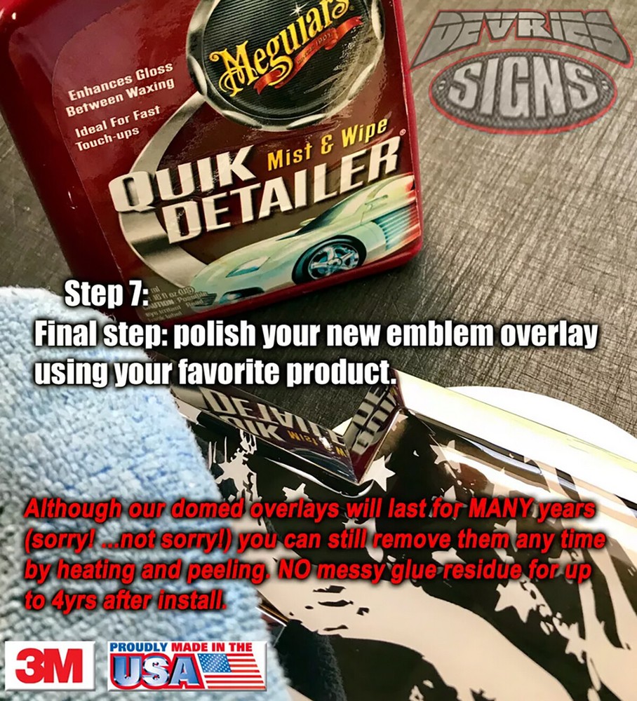 Fits 2014-2024 Silverado *ONLY* DOMED emblem overlay precut (SOLID Colors!)