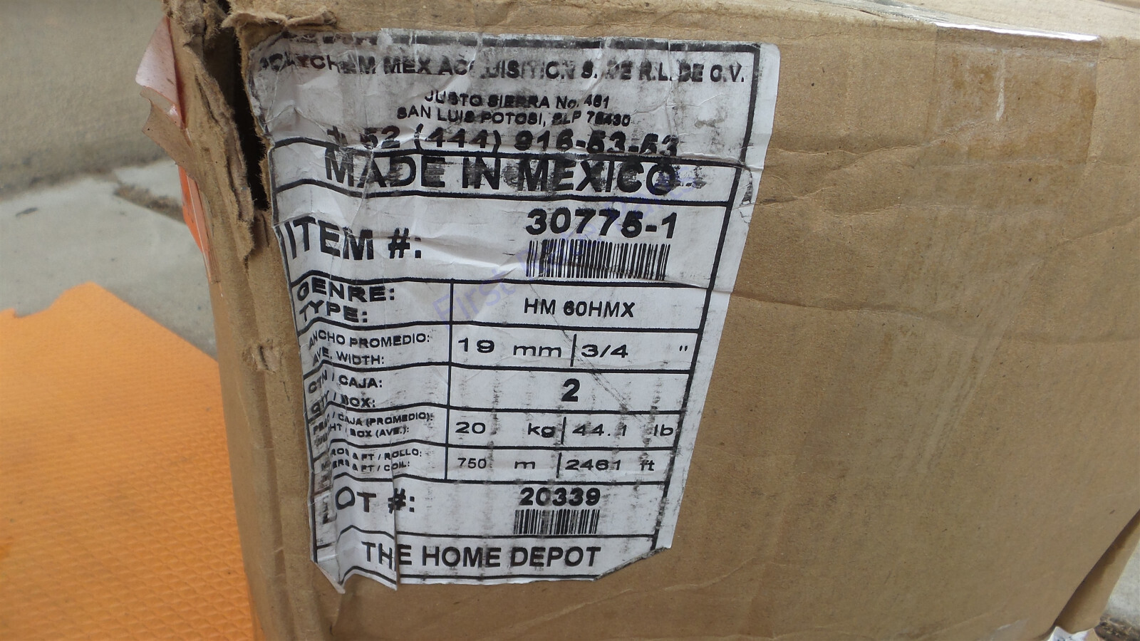 Caristrap 30775-1 Strapping HM 60HMX 3/4" x 2461 Ft White 2 Rolls Tie Down Strap