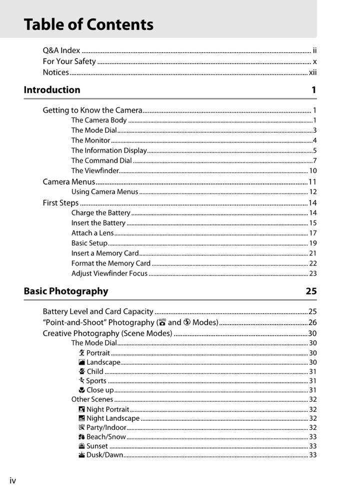 Nikon D5100 — User Reference Manual Guide — 1/2 Size, 5.5" x 8.5" Small Compact
