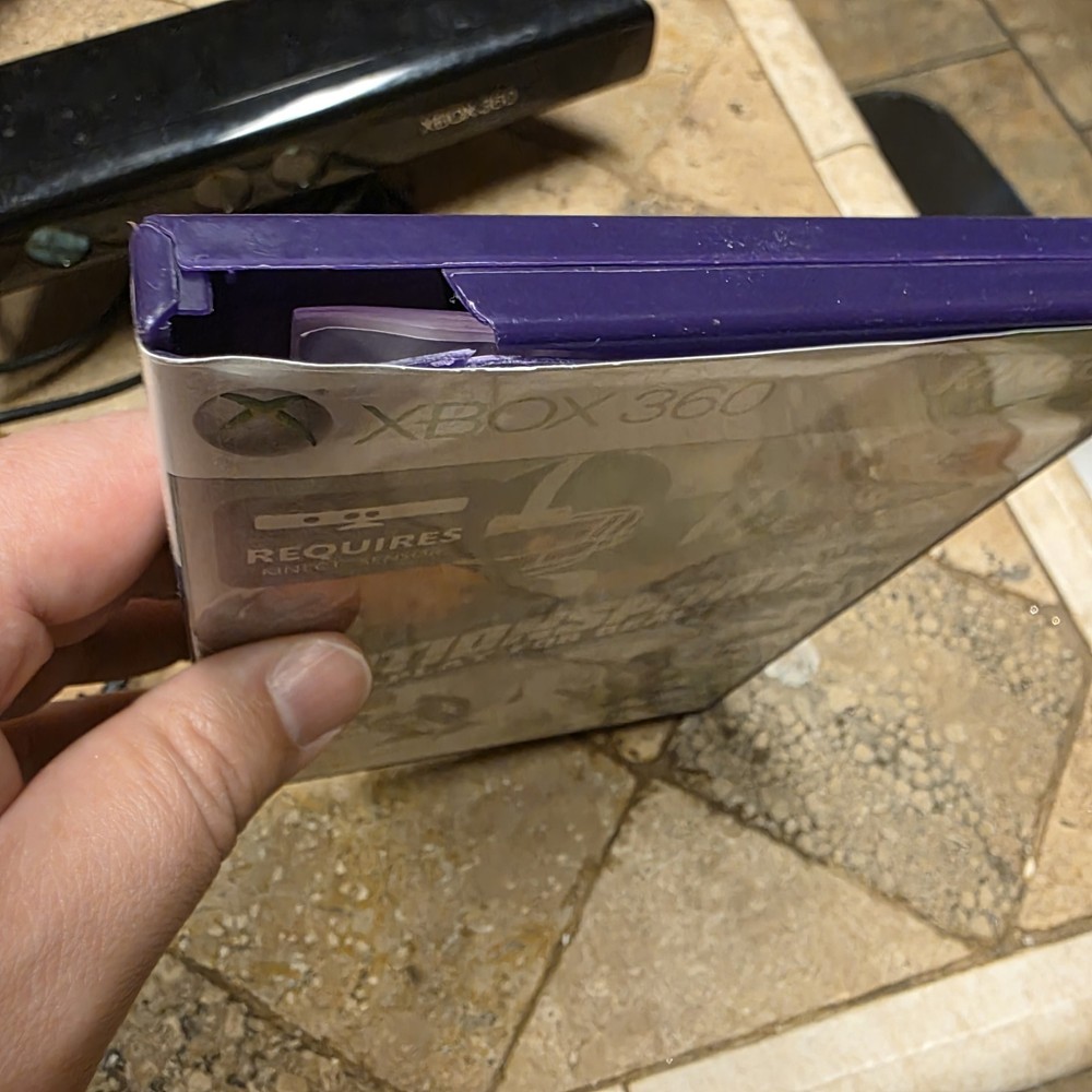 Xbox 360 Kinect Sensor Bar W/2 Games Tested Bundle Lot Microsoft