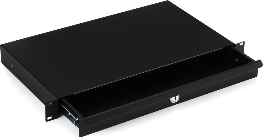 On-Stage Stands RDLS1000 1U Locking Rack Drawer (Shallow)