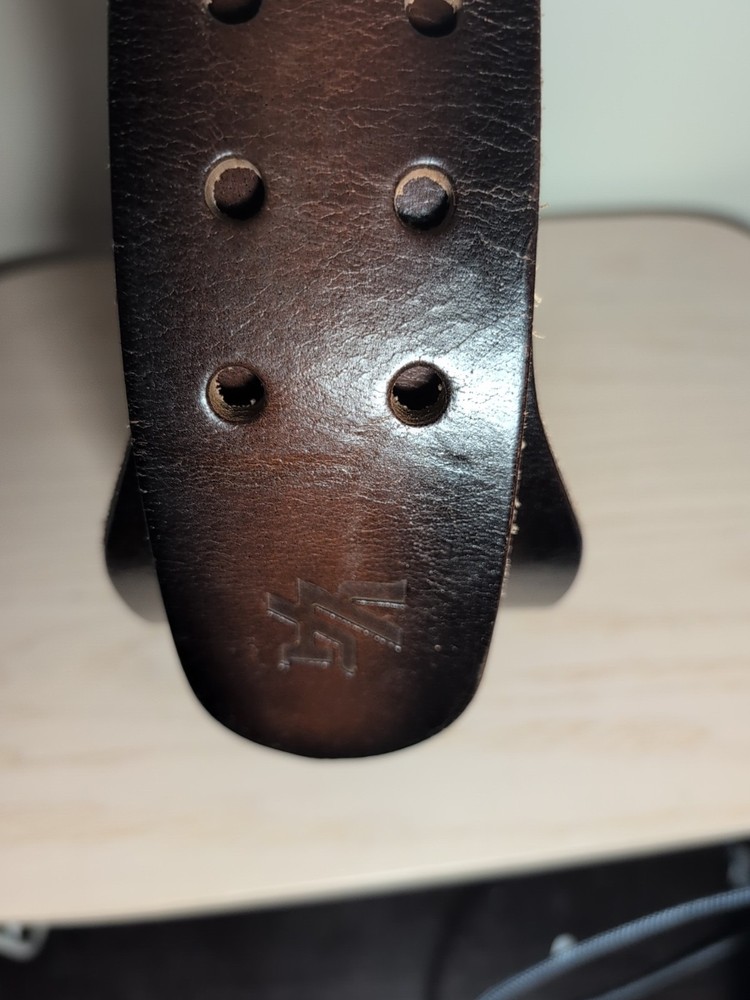YoungLA Brown Leather Lifting Belt Large