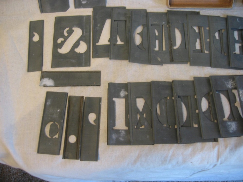 vintage stencils by Reeses numbers