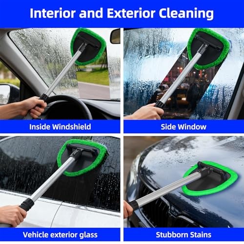 desin Windshield Cleaning Tool, Car Window Cleaner Windshield Cleaner with 4