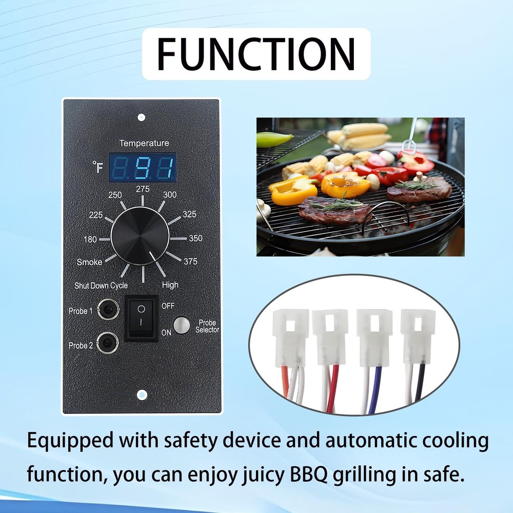 Digital Thermostat Kit for Traeger Control Panel Kit Parts Replacement, Compa...